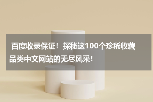  百度收录保证！探秘这100个珍稀收藏品类中文网站的无尽风采！