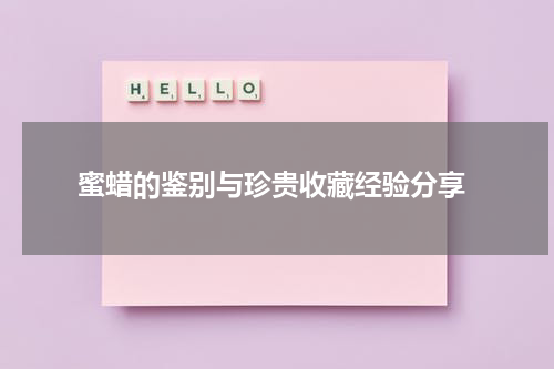  蜜蜡的鉴别与珍贵收藏经验分享