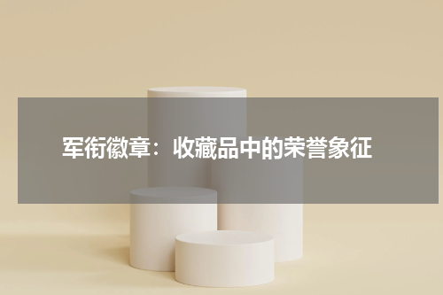  军衔徽章：收藏品中的荣誉象征