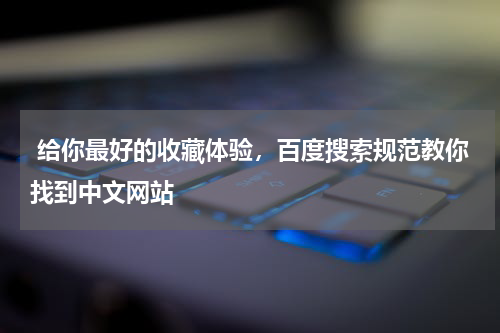  给你最好的收藏体验，百度搜索规范教你找到中文网站