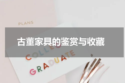  古董家具的鉴赏与收藏