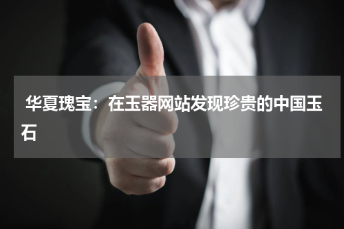  华夏瑰宝：在玉器网站发现珍贵的中国玉石