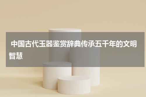  中国古代玉器鉴赏辞典传承五千年的文明智慧