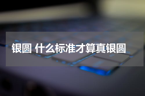 银圆 什么标准才算真银圆