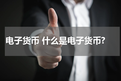 电子货币 什么是电子货币?