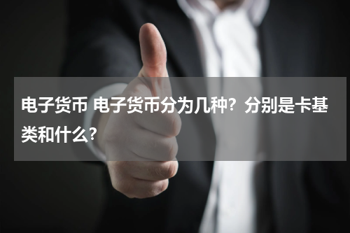 电子货币 电子货币分为几种？分别是卡基类和什么？