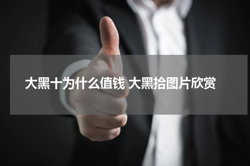 大黑十为什么值钱 大黑拾图片欣赏